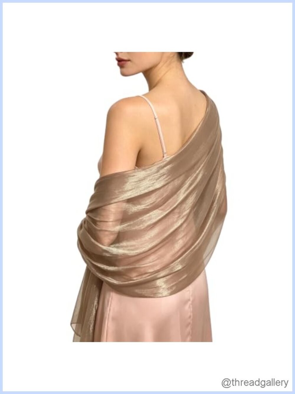 Sheer Chiffon Shawl Wrap Sparkly Evening Scarf One Size